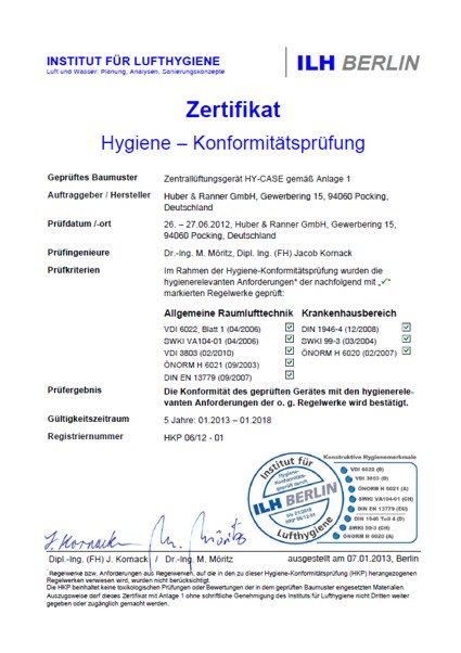 Huber-Ranner_Zertifikat_Hygiene