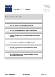 VDI 6022 Anwendercheckliste pdf |