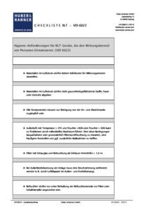 VDI 6022 RLT Geraete Checkliste pdf |