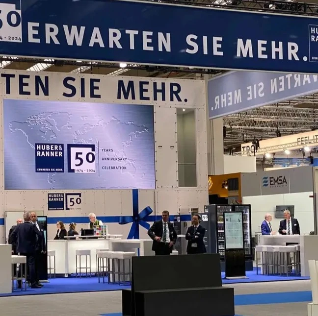 huber ranner messestand